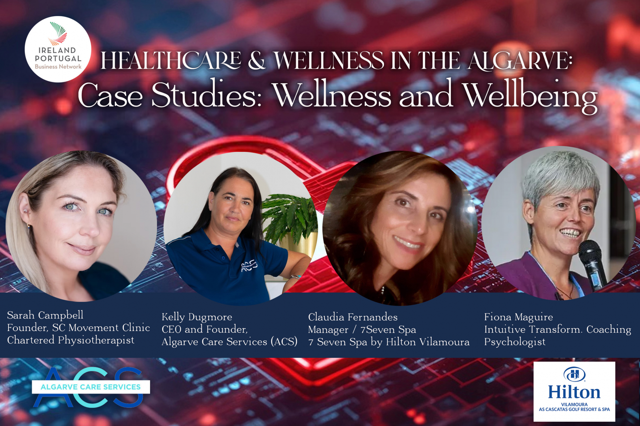 Meet the Case Study Presenters of the Algarve Health and Wellness Event