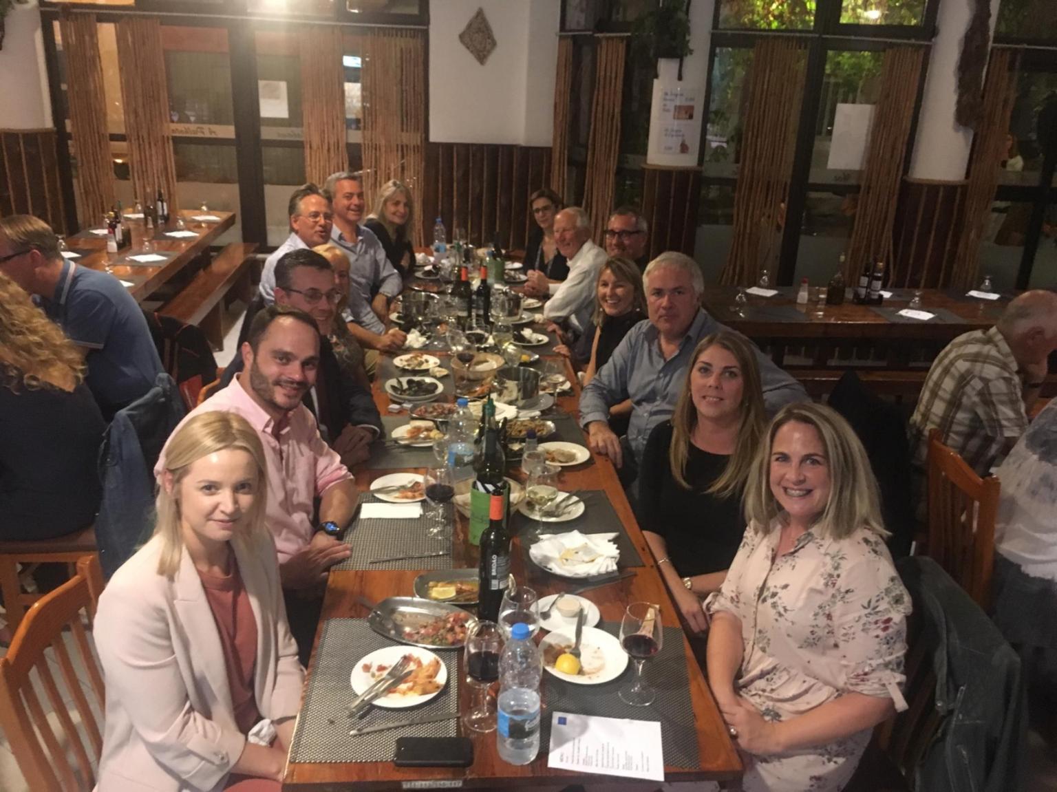  Ireland Ambassador to Portugal Ralph Victory and our Algarve committee last night