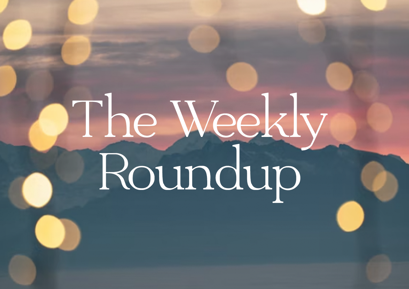 The Weekly Roundup November 10 - 14