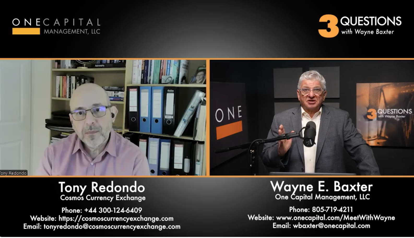 Three Questions with Tony Redondo